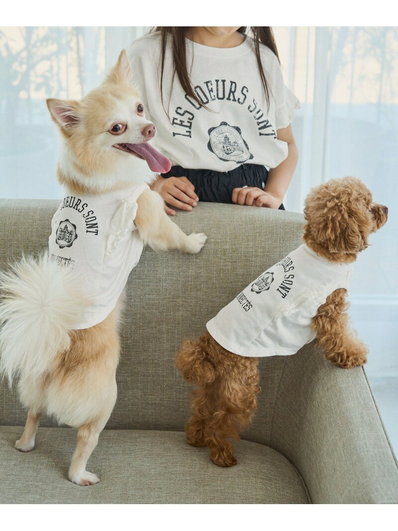 【SALE／40%OFF】【DOG】カレッジロゴプリントピグメントTシャツ/リンクコーデ ROPE' PICNIC PASSAGE ロペピクニック ペット用品 ペットウェア・ペット服 ホワイト【RBA_E】[Rakuten Fashion] ropepicnic-10025444 ROPE PICNIC/ロペピクニック サンプル画像2