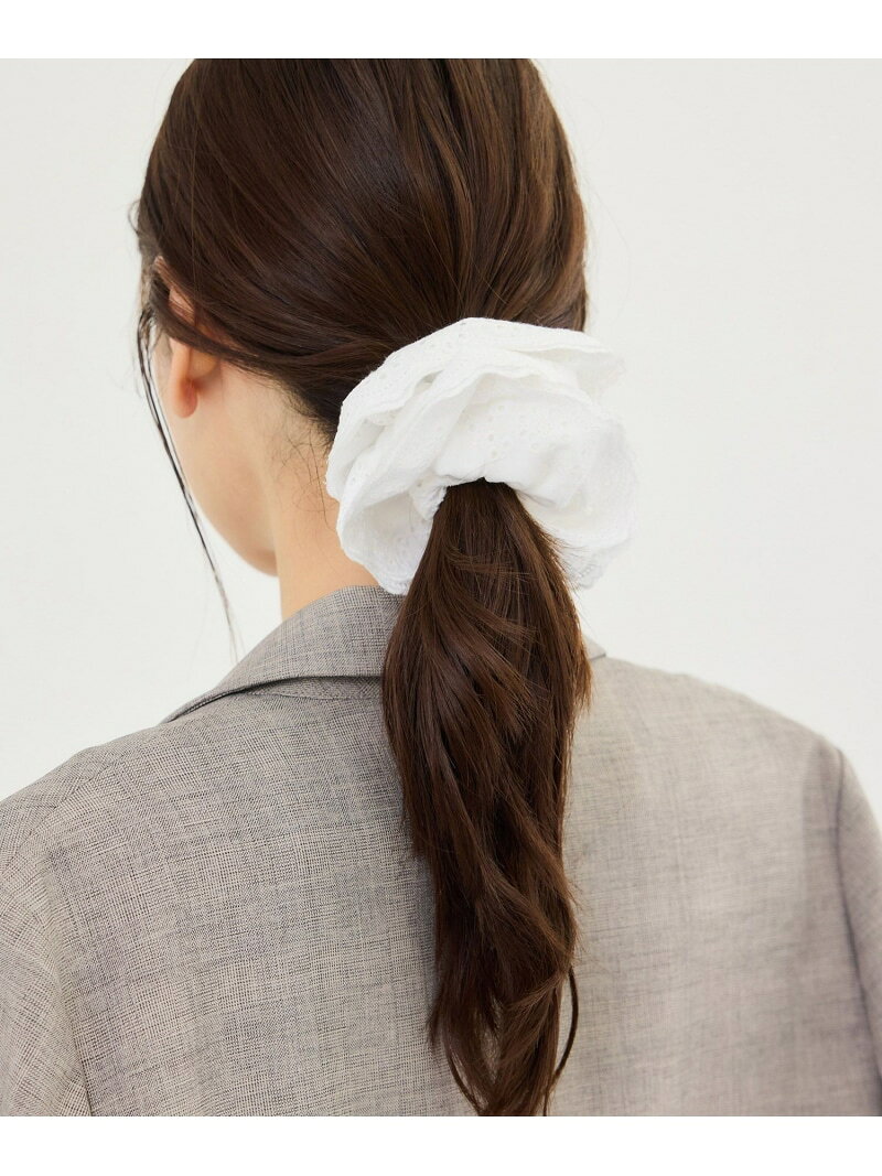 【SALE／40%OFF】コットンレースフリルシュシュ ROPE' PICNIC PASSAGE ロペピクニック ヘアアクセサリー ヘアゴム【RBA_E】[Rakuten Fashion] ropepicnic-10025180 ROPE PICNIC/ロペピクニック サンプル画像2