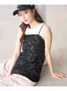 【SALE/60%OFF】フリンジキャミビスチェ ROPE' PICNIC ロペピクニック トップス キャミソール ホワイト ブラック【RBA_E】[Rakut...