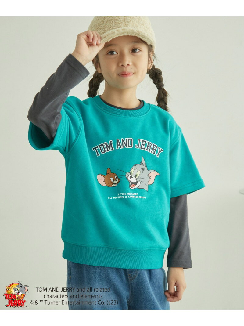 SALE50%OFFۡKIDSۡTOM and JERRYۥߥ΢ӥϡե꡼֥ȥåץ ROPE' PICNIC KIDS ڥԥ˥å ȥåץ åȥT ꡼ ԥ󥯡RBA_E[Rakuten Fashion]