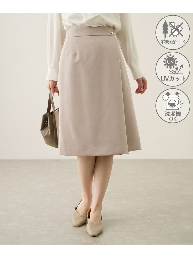 【SALE／20%OFF】【花粉ガード】360°ウルトラストレッチ タイトスカート/セットアップ対応 ROPE' PICNIC ロペピクニック スカート その他のスカート ブラック ネイビー ブラウン【RBA_E】【送料無料】[Rakuten Fashion] ropepicnic-10024028 ROPE PICNIC/ロペピクニック サンプル画像2
