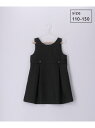 【KIDS】ラナテックジャンパースカート ROPE' PICNIC ロペピクニック ワンピース・ドレス ジャンパースカート ブラック ベージュ【送料無料】[Rakuten Fashion]