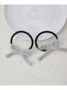 【SALE/50%OFF】シャギーリボンゴム2個セット ROPE' PICNIC KIDS ロペピクニック ヘアアクセサリー ヘアゴム ピンク グレー【RBA_...