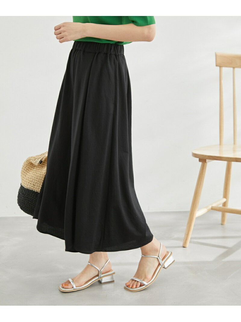 【SALE／12%OFF】洗濯機OK・サラサラ/イレヘムスカンツ ROPE' PICNIC ロペピクニック パンツ その他のパンツ ブラック ベージュ カーキ ブルー【RBA_E】[Rakuten Fashion]のサムネイル