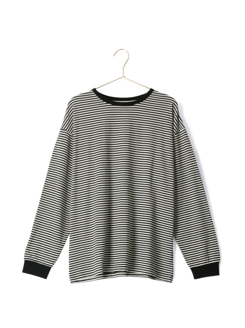 ロペピクニック トップス レディース 【SALE／30%OFF】BIGボーダーカットトップス/リンクコーデ ROPE' PICNIC R ロペピクニック トップス カットソー・Tシャツ ブラック レッド【RBA_E】[Rakuten Fashion]