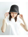 【SALE/26%OFF】ウォッシャブルブレードベルハット ROPE' PICNIC PASSAGE ロペピクニック 帽子 ハット ブラウン ブラック【RBA_...