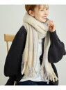 【SALE/60%OFF】【WEB限定カラー:ブラウン】リサイクルヤーンチェックバルキーフリンジストール ROPE' PICNIC PASSAGE ロペピクニッ...