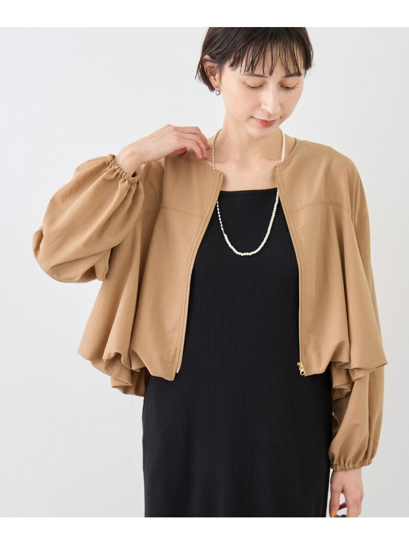【SALE／40%OFF】バルーンシャツブルゾン ROPE' PICNIC ロペピクニック ジャケット・アウター ブルゾン・ジャンパー ブラウン グレー【RBA_E】[Rakuten Fashion] ropepicnic-10025397 ROPE PICNIC/ロペピクニック パッケージ画像