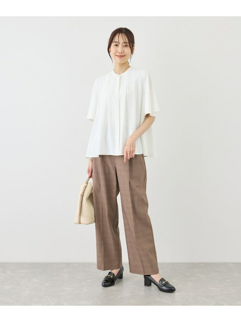 【SALE／30%OFF】メランジドビーチェックパンツ/セットアップ対応・防シワ・接触冷感 ROPE' PICNIC ロペピクニック パンツ スラックス・ドレスパンツ ベージュ【RBA_E】【送料無料】[Rakuten Fashion] ropepicnic-10025242 ROPE PICNIC/ロペピクニック サンプル画像3