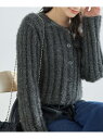 【SALE/50%OFF】【一部店舗限定】2WAY/ラメフェザーカーディガン ROPE' PICNIC ロペピクニック トップス カーディガン ホワイト グレー...