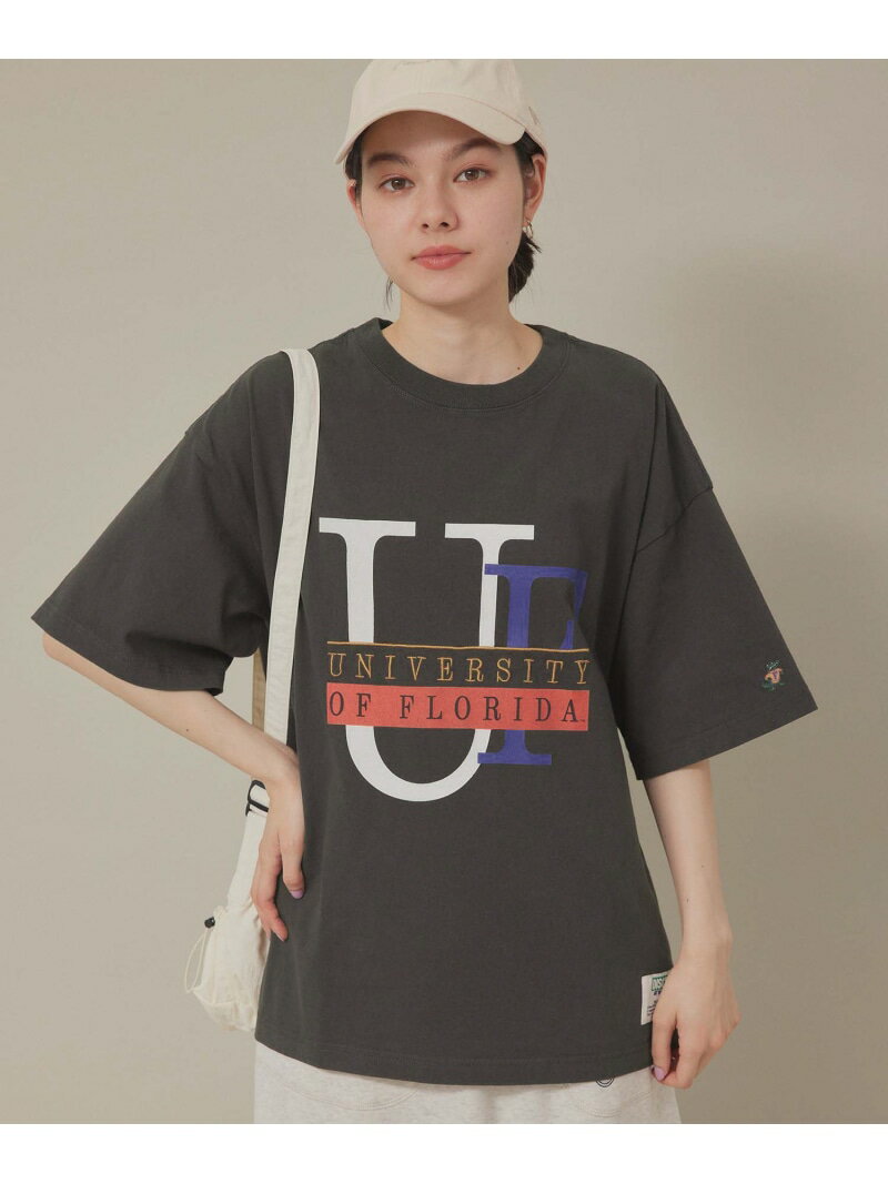 【DISCUS ATHLETIC/ディスカスアスレチック】ユニバーサルカレッジTシャツ ROPE 039 PICNIC R ロペピクニック トップス カットソー Tシャツ グレー ホワイト ブルー【送料無料】 Rakuten Fashion