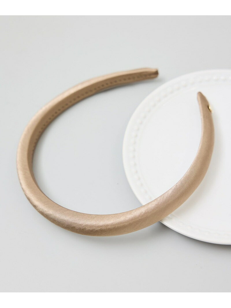 【SALE／50%OFF】プレート付きサテンカチューシャ ROPE' PICNIC PASSAGE ロペピクニック ヘアアクセサ..