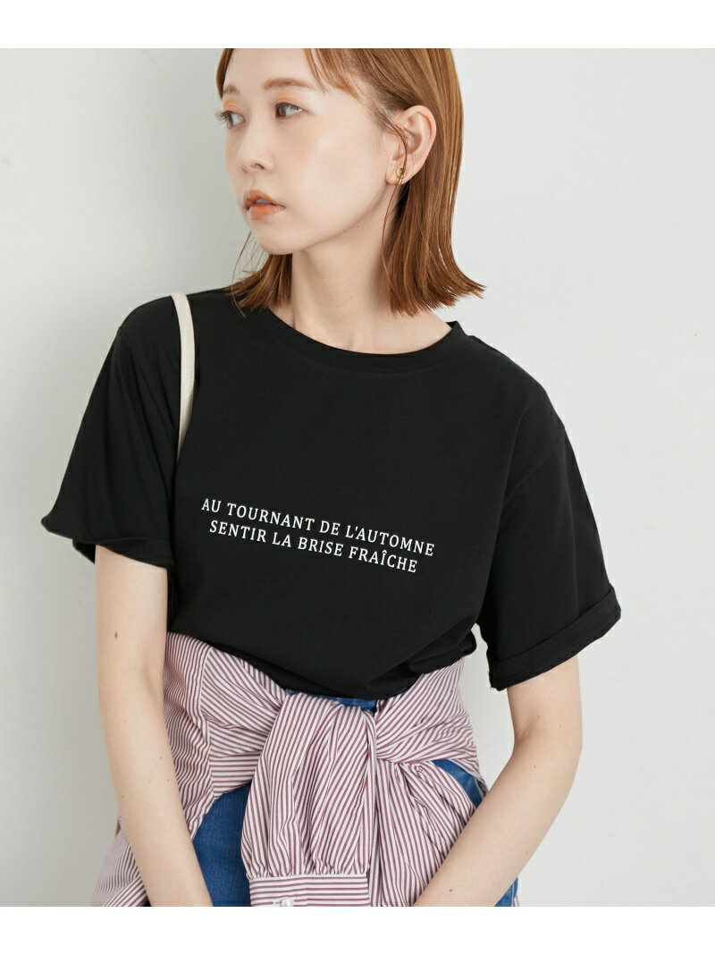 【SALE／40%OFF】RENU/ロゴTシャツ ROPE' PICNIC ロペピクニック トップス カットソー・Tシャツ ブラック ホワイト ベージュ【RBA_E】[Rakuten Fashion]