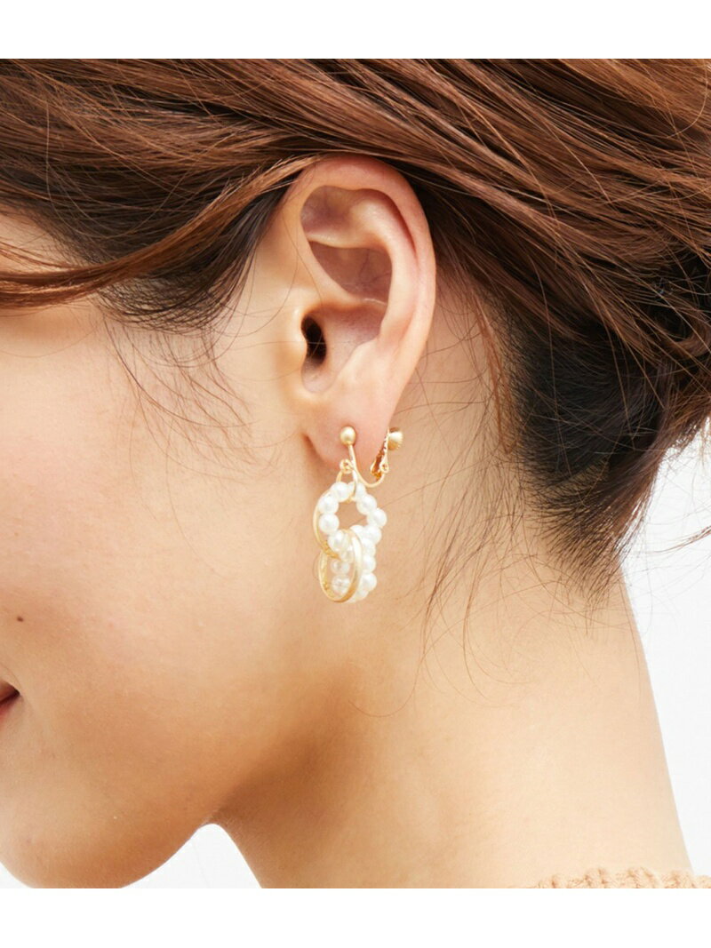 【SALE／50%OFF】メタルパールサークルイヤリング ROPE' PICNIC PASSAGE ロペピクニック アクセサリー・腕時計 イヤリング・イヤーカフ ゴールド シルバー【RBA_E】[Rakuten Fashion]のサムネイル
