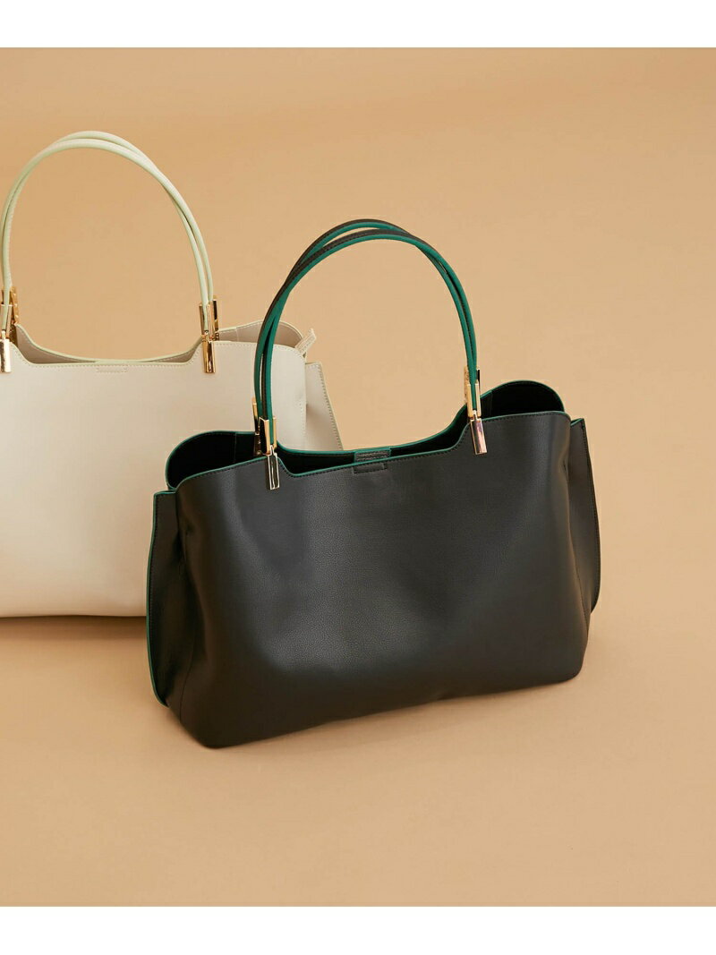 軽量レクタンメタルA4 3層トートバッグ ROPE' PICNIC PASSAGE ロペピクニック バッグ トートバッグ ブラック ホワイト ブラウン【送料無料】[Rakuten Fashion]のサムネイル