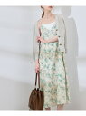 【SALE/7%OFF】【前後2WAY】ガーデンフラワーキャミワンピース/リンクコーデ ROPE' PICNIC ロペピクニック ワンピース・ドレス ワンピース...