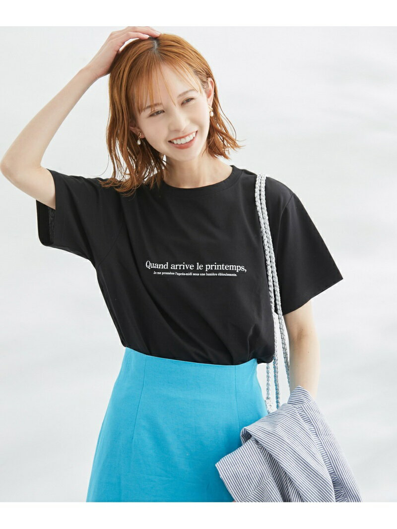 RENU/Logo&PhotoTシャツ ROPE' PICNIC ロペピクニック トップス その他のトップス ブラック ホワイト[Rakuten Fashion]のサムネイル