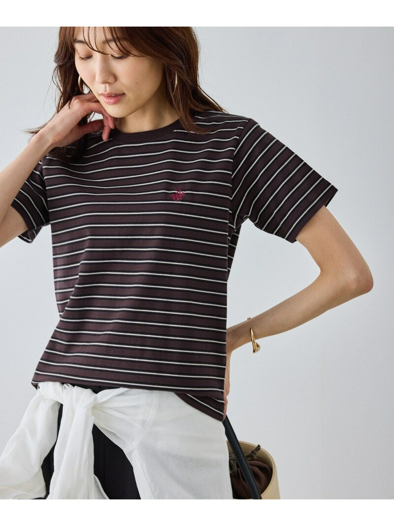【BEVERLYHILLS POLO CLUB・一部店舗限定】アイコン刺繍コンパクトTシャツ ROPE' PICNIC ロペピクニック トップス カットソー・Tシャツ ネイビー グレー ホワイト ベージュ[Rakuten Fashion] ropepicnic-10025395 ROPE PICNIC/ロペピクニック サンプル画像2