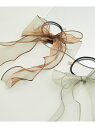 【SALE/20%OFF】シャイニーオーガンジーリボンポニー ROPE' PICNIC PASSAGE ロペピクニック ヘアアクセサリー ヘアゴム グリーン ピ...