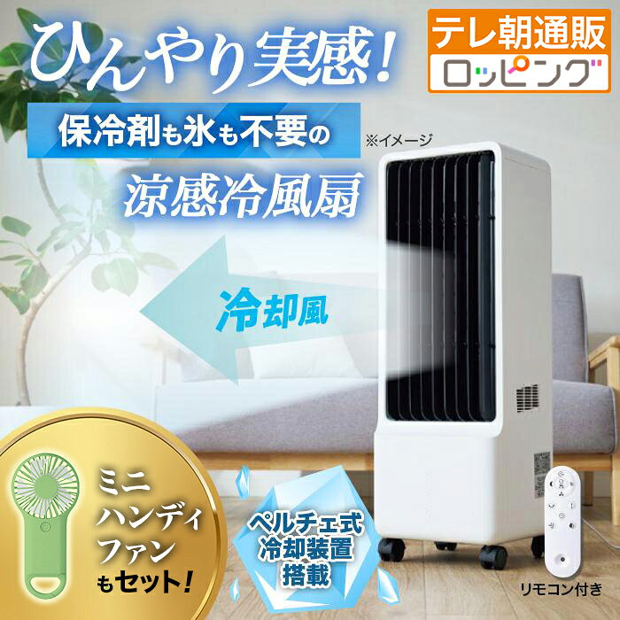 ペルチェ式 保冷剤 のいらない冷風扇 特別セット テレビ朝日 テレ朝通販 ロッピング 節電対策 リモコン付き 暑さ対策 冷却