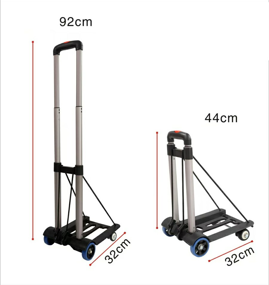 キャリーカート 折りたたみ 2輪 コンパクト 耐荷重30KG 軽量 アルミ製 頑丈 ミニ ...