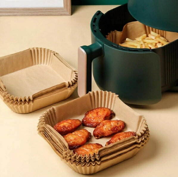 エアフライヤー用紙 3-5L適用 5-10L適用 250枚入り スクエア型 円型 エアフライヤー専用紙 四角形 クッキングシート 天ぷら敷紙 油紙 防水 耐油 220℃耐熱 揚げ物 ケーキ お菓子 使い捨て キッチン専用 ノンフライヤー/電子レンジ/オーブン/蒸し器利用可能 16cm/20cm