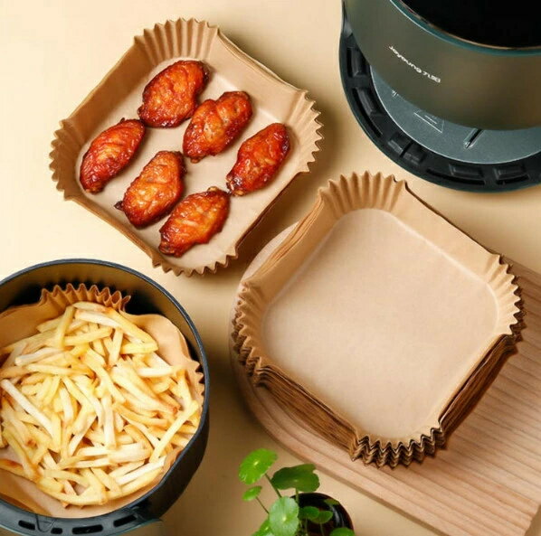 エアフライヤー用紙 3-5L適用 5-10L適用 250枚入り スクエア型 円型 エアフライヤー専用紙 四角形 クッキングシート 天ぷら敷紙 油紙 防水 耐油 220℃耐熱 揚げ物 ケーキ お菓子 使い捨て キッチン専用 ノンフライヤー/電子レンジ/オーブン/蒸し器利用可能 16cm/20cm