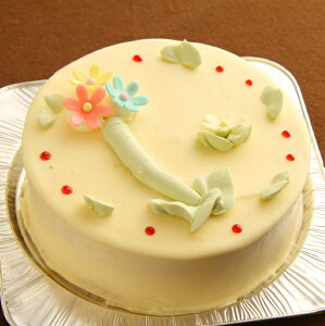 バタークリームケーキ シンプルタイプ 5号サイズ15cm昔懐かしのレトロな味わい （4名〜5名向き） （母の日）バースデーケーキ（ホールケーキ）お誕生日ケーキ　ホワイトデー
