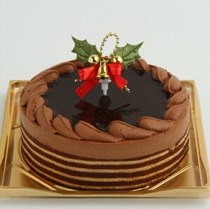 クリスマス!クーベルチュール使用!贅沢なショコラ・クリスマス・ケーキ6号サイズ
