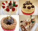 あなたの希望をかなえちゃうお得なクリスマスケーキセット♪生クリーム&モンブラン＆ショコラ&ブッシュドノエル