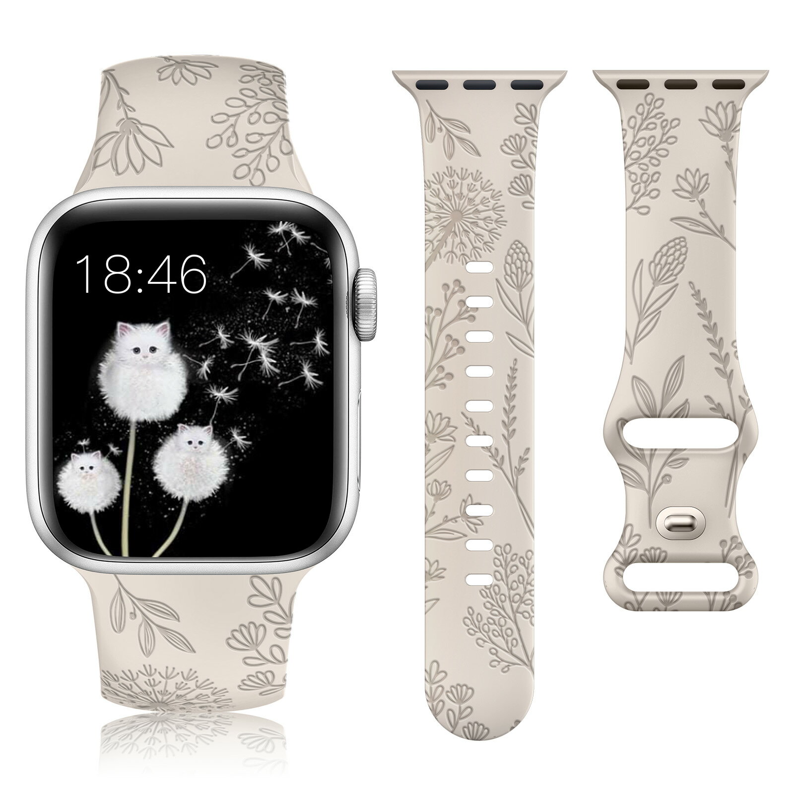 Apple Watch バンド アップルウォッチ バンド 38mm 40mm 41mm 42mm 44mm 45mm for apple watch 対応 あっぷるうぉっち バンド スポーツ シリコン製 交換ベルト 彫刻入りバンド レーザーデザイン 柔らかい 防汗 調整可能 メンズ レディース