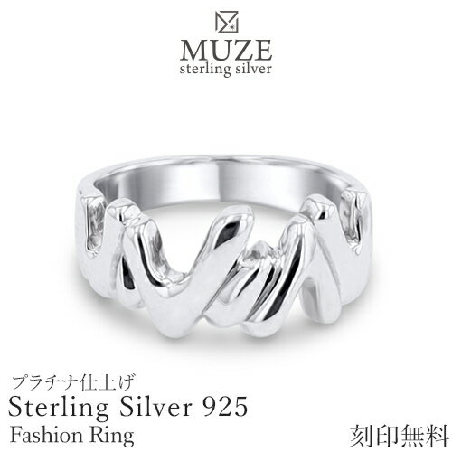 ブランドシルバーリング（レディース） MUZE JEWELRY SV925 シルバーリング 指輪 SILVER アンティーク リング シルバーリング ユニーク キラキラ プロポーズ サプライズ 記念 made in japan 刻印 名入れ