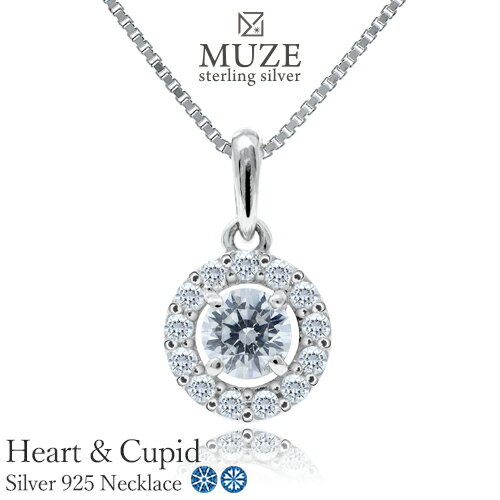 MUZE JEWELRY t[`[t SV925 n[gL[sbh 0.33ct Heart&Cupid 4.5mm L[rbNWRjA Vo[  LO  ޏ  LO WG[ made in japan