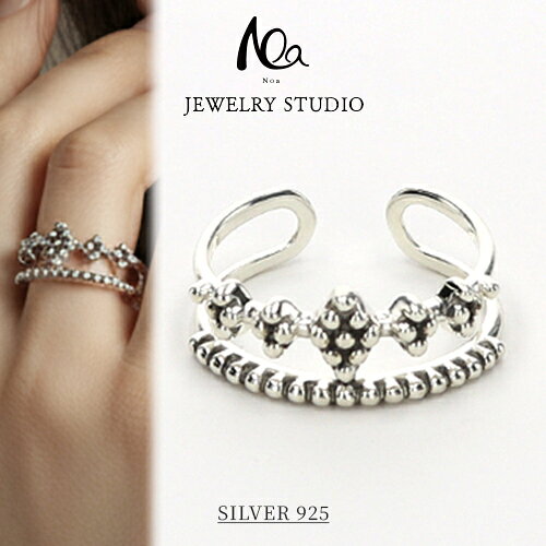 リング 指輪 SV925 シルバーリング 太めリング いぶし加工 日本製 オープンリング フリーサイズ レディ..