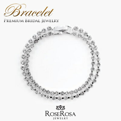 \半額市場★50%OFF/ ジュエリー ブレスレット レディース 2列 4mm テニスブレスレット シルバー ブレスレット ラインストーンブレスレット テニスブ...