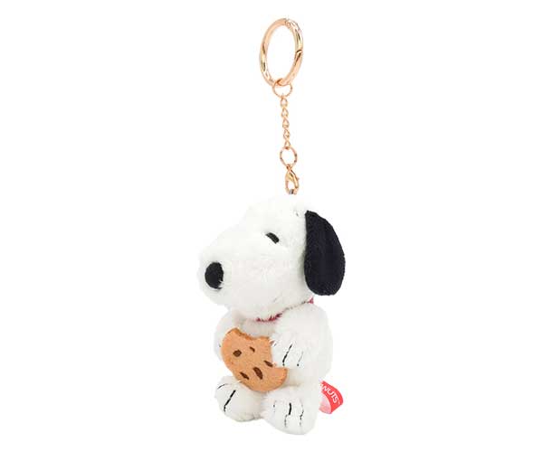 Rakuten - スヌーピー マスコット キーホルダー プチふわカラビナマスコット スヌーピー/クッキー PEANUTS マスコットキーホルダー チャーム キーホルダー キーホルダー キャラクターグッズ スヌーピーグッズ スヌーピー ぬいぐるみ 222862-26 ナカジマコーポレーション