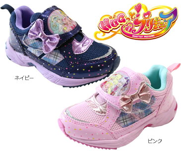 【HUGっと!プリキュア】【プリキュア 靴】【プリキュア】 キッズスニーカー ネイビー ピンク キッズシューズ キッズ 子供靴 女の子 5092