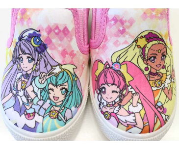 スタートゥインクルプリキュア プリキュア靴 プリキュア 7520 スリッポン キッズスニーカー ピンク キッズシューズ キッズ 子供靴 女の子 キャラクターシューズ