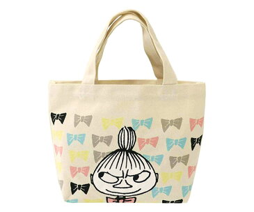 マチ付きバッグ ムーミン/りぼん リボン マチ付きバッグ ランチバッグ ミニトートバッグ トートバック MOOMIN リトルミイ キャラクターグッズ 通学 お出かけ 約H19×W28×D12cm MMAP3610 スモールプラネット