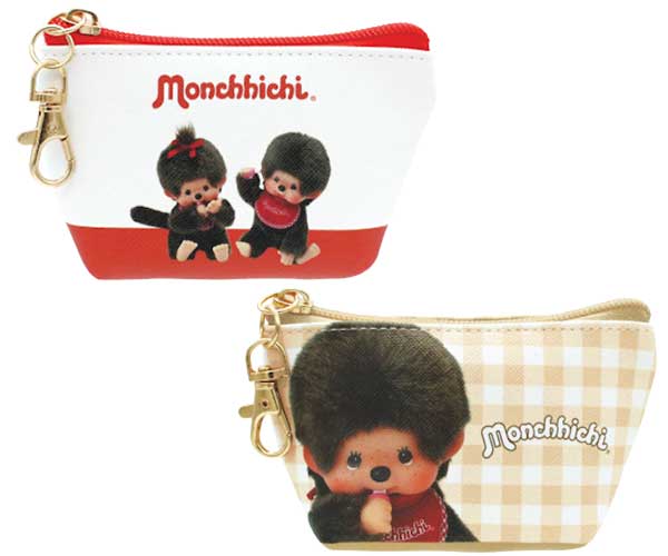 モンチッチ 三角ミニポーチ ミニポーチ ポーチ 小物入れ もんちっち 小物雑貨 キャラクターグッズ Monchhichi 5544446RD 5544447CK ティーズファクトリーのサムネイル