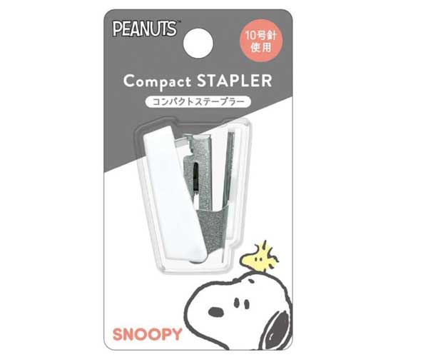 スヌーピー コンパクトステープラー ホチキス ホッチキス ミニホッチキス キャラクターグッズ ピーナッ..