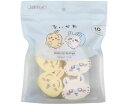 ちいかわ スポンジ うさぎ&モモンガ 10個入り メイクアップスポンジ ダイカットパフ 化粧パフ ファンデーションパフ キャラクターグッズ キャラクター雑貨 CW68276 粧美堂