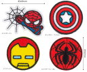 ディズニー マーベル スパイダーマン キャプテン・アメリカ アイアンマン ワッペン アップリケ MARVEL Disney zone アイロンワッペン ワッペン アップリケ アイロン ML450-25-26-27-28