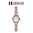 腕時計 シンプル 高級感 クリスタルEMPORIO ARMANI エンポリオアルマーニ AR11203 レディース 時計 ピンクゴールド ホワイトシェル ブレスレットウォッチ 小ぶりなサイズ エレガント 並行輸入品 その1