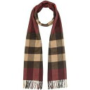 すぐに使えるマフラー カシミア100% 高級感 プレゼント BURBERRY バーバリー 8021693-BURGUNDY スカーフ ストール メンズ レディース ユニセックス バーガンディー 保温性 防寒 寒さ対策 カジュアル デイリーユース 彼女 並行輸入品