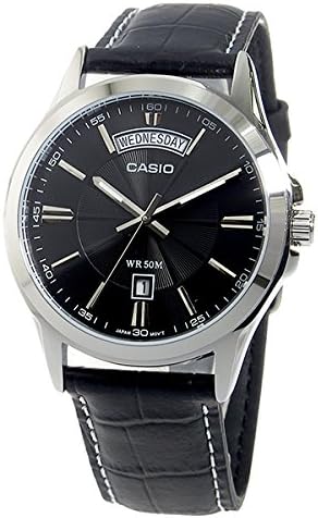 カシオ 腕時計 メンズ ブラック MTP-1381L-1A CASIO