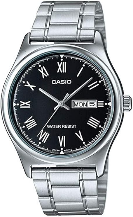 カシオ 腕時計 CASIO MTP-V006D-1B チープカシオ シルバー ブラック メンズ CASIO
