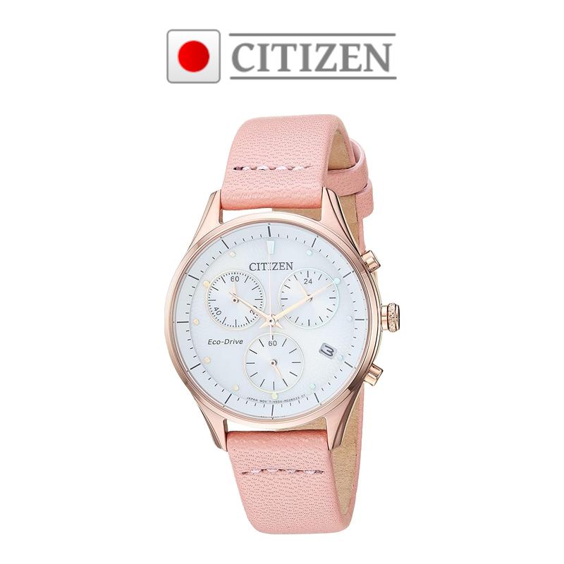 腕時計 ソーラー レザーベルト ピンク かわいい フェミニン CITIZEN シチズン FB1443-08A Watch EcoDrive エコドライブ Stainless Steel ステンレススチール Quartz 日本製クォーツ Leather レザー カーフスキンストラップ Ladies レディース 並行輸入品 新生活