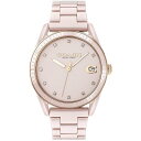 すぐに使える【2点で5％OFFクーポン】COACH コーチ Ladies レディース Quartz クォーツ Pink ピンク 14503264 COACH PRESTON Wristwatch Watch 時計 ウォッチ 並行輸入品 新生活