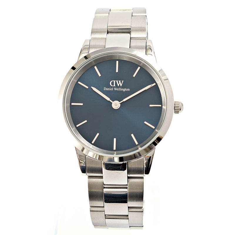 ダニエルウェリントン 腕時計 Iconic Link Arctic DW00100459 ネイビー シルバー レディース Daniel Wellington